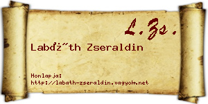 Labáth Zseraldin névjegykártya